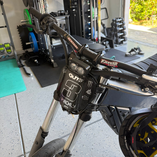 E-Moto Fork Wrap (Reflective Chrome) | Universal E-Bike Fork Protection Wrap