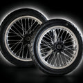 14/14in Supermoto Wheel Set Chrome