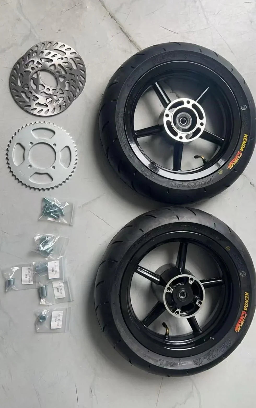 12in Mini Moto Supermoto WHEELSET