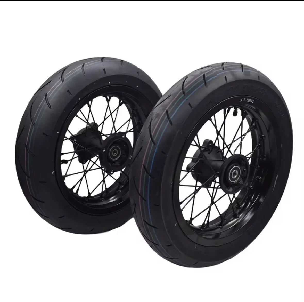 12” Kenda Kurve Spoked Supermoto wheel set
