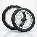 Yozma/Strike 17/14 supermoto wheelset chrome