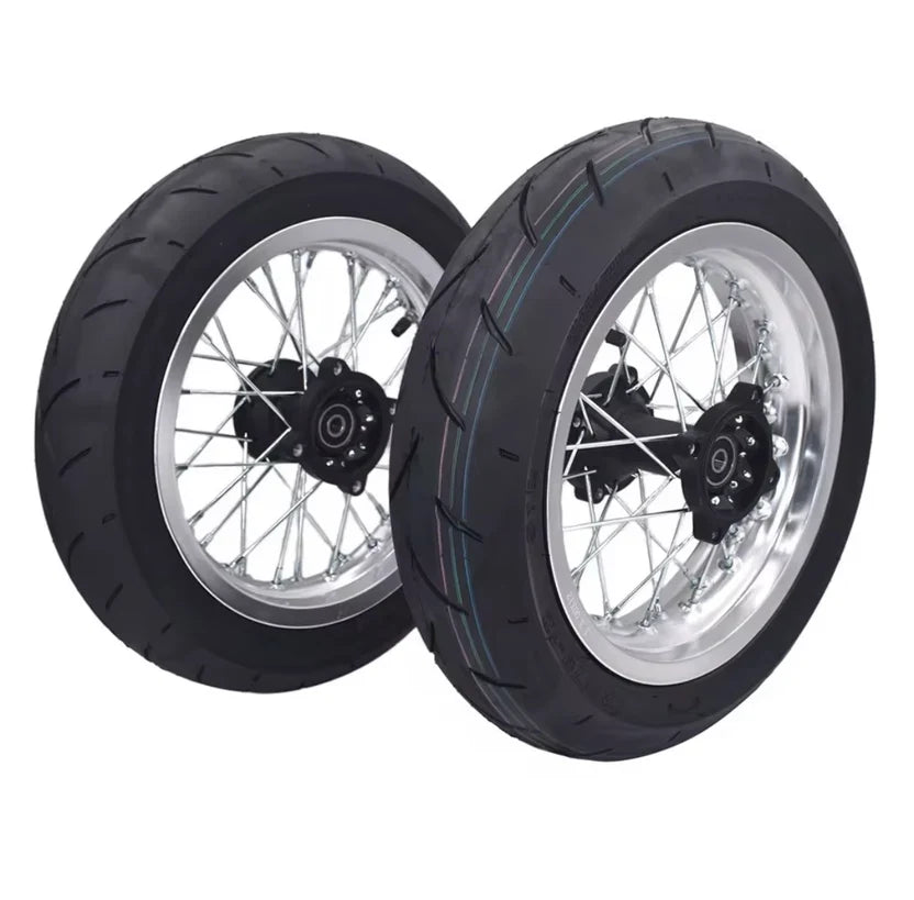 12” Kenda Kurve Spoked Supermoto wheel set