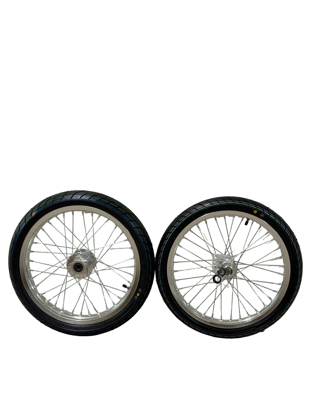Chrome Light Bee/Eride Supermoto Wheel Set