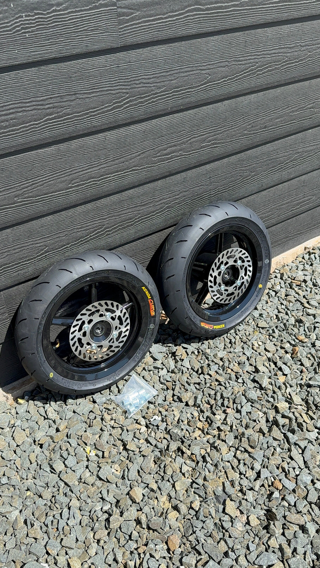 12 in Supermoto Wheelset kit for All Mini Emotos
