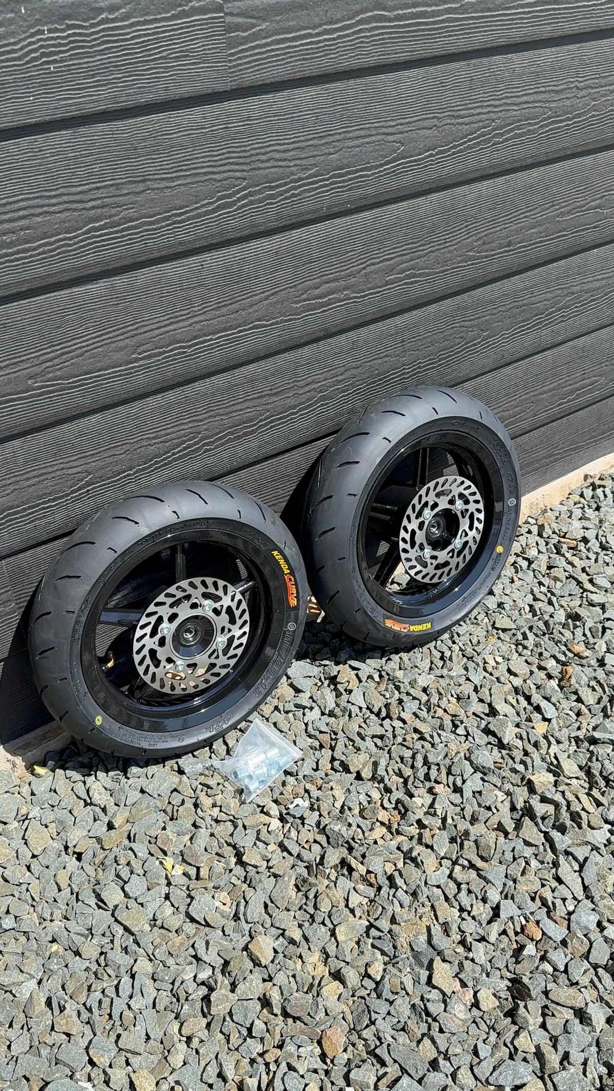 12 in Supermoto Wheelset kit for All Mini Emotos