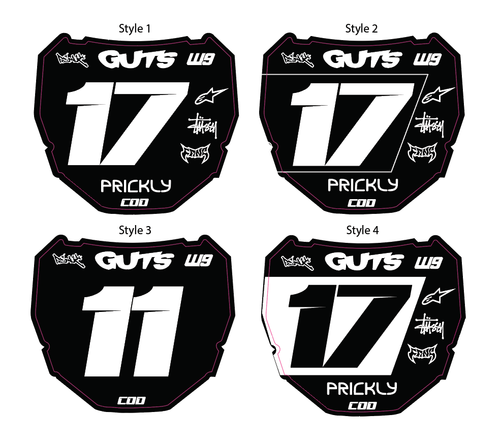 Odi Number Plate Decal