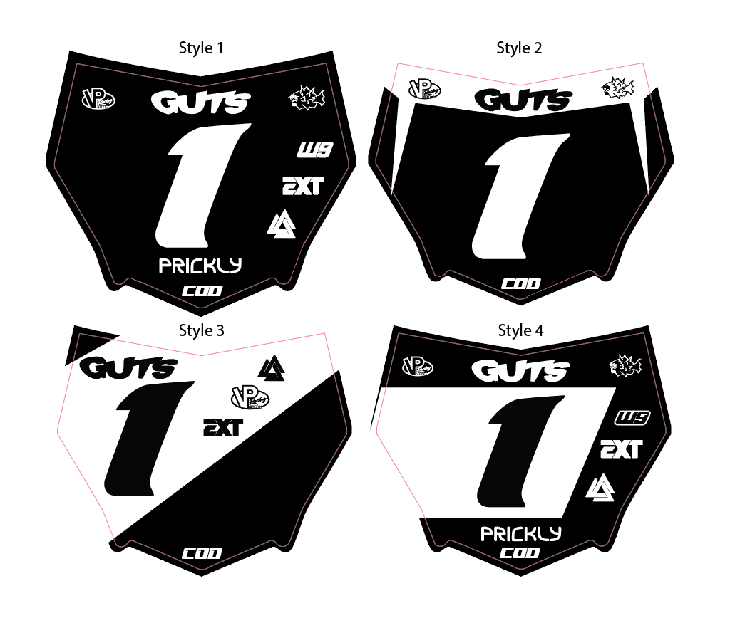Motocutz Number Plate Decal